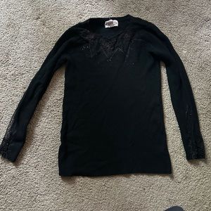 Oliver Black Rose Sequin Blouse